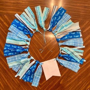 Nautical 1st birthday highchair banner